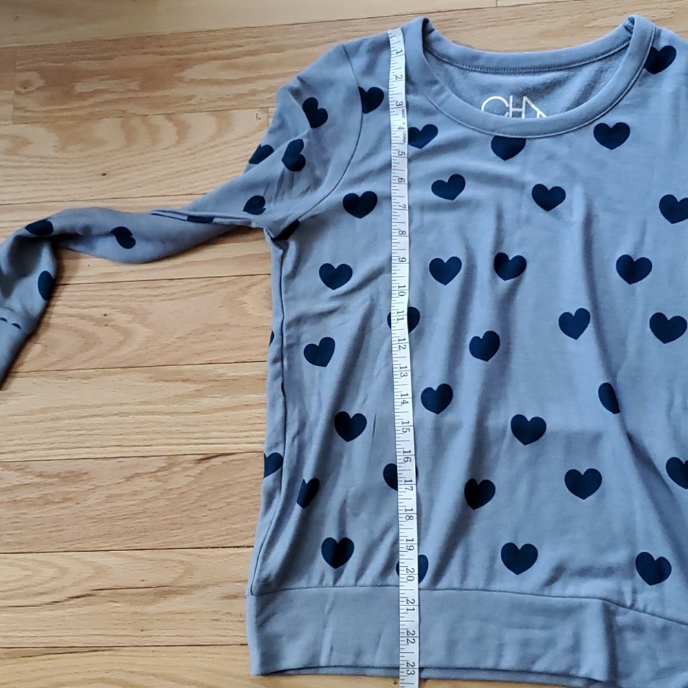 Chaser sweatshirt with blue heart print - Picture 11 of 12